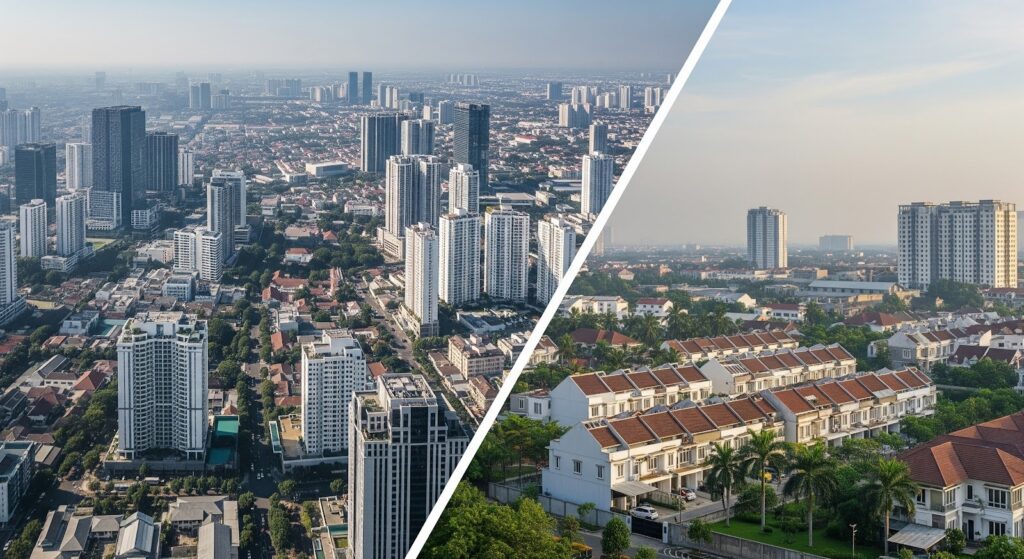 Properti jakarta vs surabaya